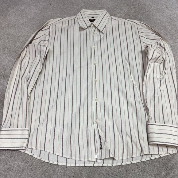 Ben Sherman Button Down Shirt Men’s Multicolored Striped Long Sleeve Size XL - Picture 8 of 13
